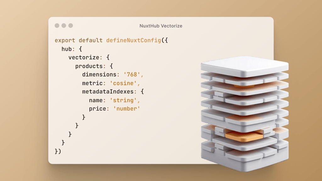 NuxtHub Vectorize command